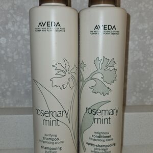 Aveda Rosemary Mint Shampoo and Conditioner Set  Total 24.4oz NEW8